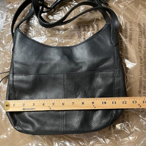 Margot New York Shoulder Bag Soft Leather Multiple Pockets Snap Closure Black OS - Picture 13 of 14